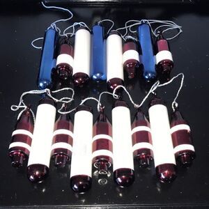 Pottery barn sample holiday glass Ornaments